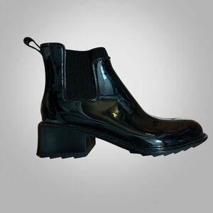 Black Women's Chelsea Rain Boots Size 9